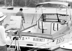 PHOTOSBY CHRIS KELLY staff (Top) A scene painted in oils 