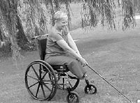 Ellaine Biancamano, West Long Branch, a double amputee, has been participating in the event for two years and this year stood to play on new prosthetic limbs. 