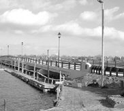 The Patten Avenue Bridge reopened, viewed from the Long Branch side. 