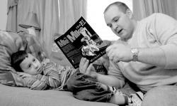 JEFF GRANIT staff Making up stories to tell his son, Andrew, led Michael Tuite to write &ldquo;Mike the P.I.,&rdquo; a book of detective stories geared for middle-school readers. 