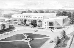 Rendering of Monmouth University's proposed multipurpose activity center, or MAC 