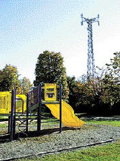 Jeff Huntley The Cellular One tower, erected in 1991 along Old Bridge Turnpike, East Brunswick, is too close to Chittick School, according to some residents, who fear it may emit harmful radiation. 