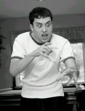 Marie Ortiz East Brunswick funny man, David Sirus, 22, started doing stand-up comedy during &ldquo;open mic&rdquo; night at the Stress Factory, New Brunswick, five years ago.  