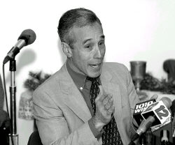 Middlesex County Prosecutor Glenn Berman speaks to reporters last week during a press conference that followed a fatal shooting in South River earlier that day.  