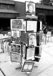 Art created by students at South River Middle School was also on display.