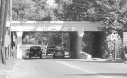 TARA PETERSEN The overpass on Gatzmer Avenue is a problem for truckers who disregard warnings that it&rsquo;s only 12 feet high. Now, truckers who fail to pay attention face fines.