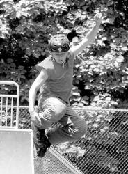 FARRAH MAFFAI Jeff Gechlik, 13, East Brunswick, practices his tricks in the new skate park on Dunhams Corner Road.