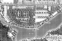A rendering of the layout of Boraie&rsquo;s conceptual plan for Milltown&rsquo;s Ford Avenue.