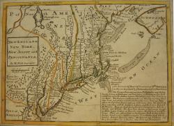  Hermann Moll&rsquo;s &ldquo;Post Map&rdquo; first published in 1729 