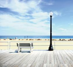  The restored boardwalk in Ocean Grove.  STAFF PHOTOGRAPHER ERIC SUCAR 