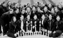 The South Brunswick High School Dance Team's Black team placed first in the varsity jazz and pom divisions and the Gold team placed first in the junior varsity jazz and pom divisions at the Universal Dance Association (UDA) Battle of the Northeast competition Jan. 18 at the high school. Casey Yeung placed first; Amy LaCorte, fifth; Rachel Finkelstein, fourth; Casey Holstein, third; Megan Arroyo, second; and Stephanie Arouh sixth in their divisions. The Black and Gold teams also took top honors in both varsity and junior varsity jazz and pom divisions at the Garden State Classic Championship Jan. 25 at Raritan High School in Hazlet. Both teams will be competing at the UDA National Competition this weekend in Orlando, Fla. 