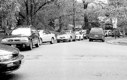 SEAN GUTHRIDGE  Traffic gets backed up fast during rush hour at the corner of Union Hill and Tennent roads, Marlboro. 