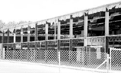 JERRY WOLKOWITZ  The former Great American Flea Market, Howell, shows the work being done along the side facing Route 9 as it is converted into a new office complex. 