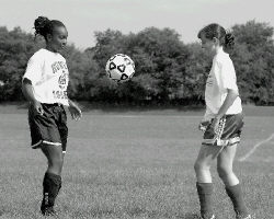 JEFF HUNTLEY Cara Hammond and Julie Strain of Howell are expected to be one of the most potent  scoring combinations in the district this year. 