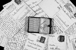 Suitcases, scrapbooks, family photographs and other memorabilia are part of the multimedia exhibits, "A Journey to Life," which documents the life experiences of Holocaust survivors, and "Voices of Today's Children -  Through their Art," which presents impressions of the Holocaust through the artwork of students. 