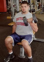 TIM MORRIS Howell High School graduate Nicholas Libonati is spending time in the weight room this summer as he prepares to head off to New Brunswick to participate in preseason practice with the Rutgers University football team. 